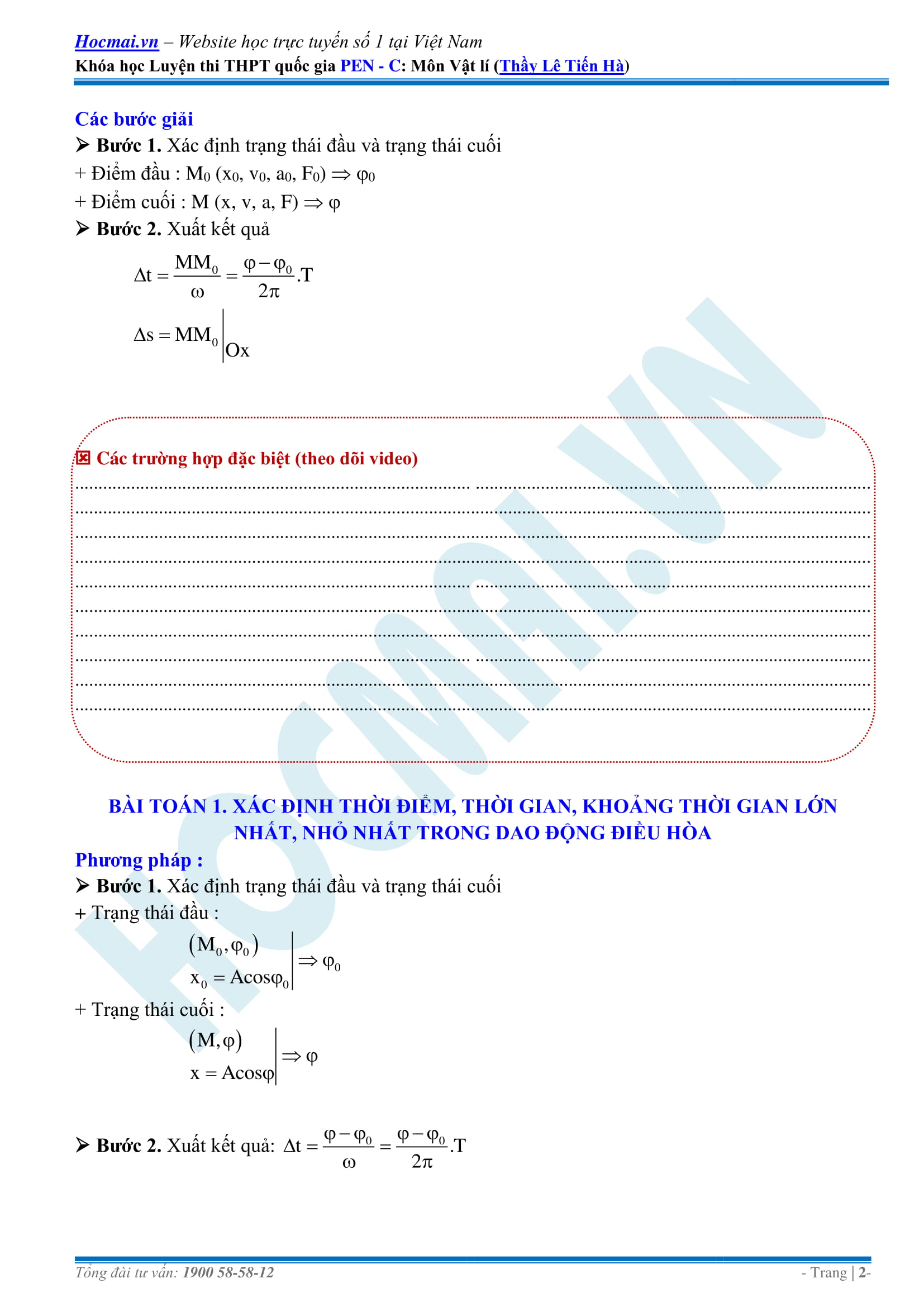 MỐI LIÊN HỆ GIỮA CHUYỂN ĐỘNG TRÒN ĐỀU VÀ DAO ĐỘNG ĐIỀU HÒA P1