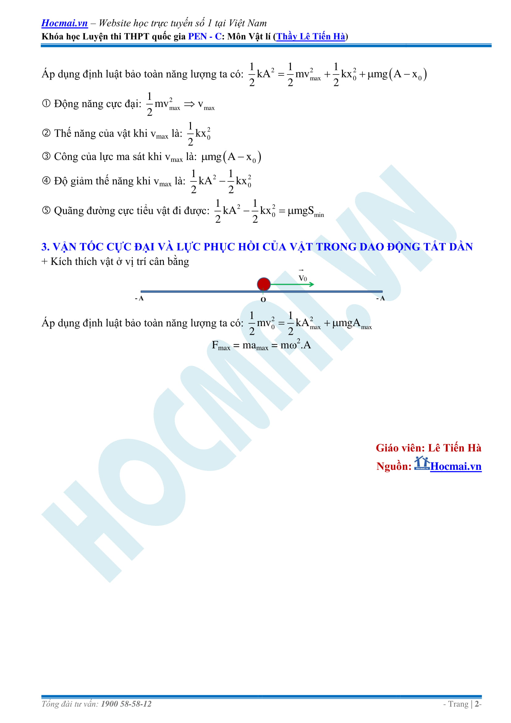 DAO ĐỘNG TẮT DẦN P2