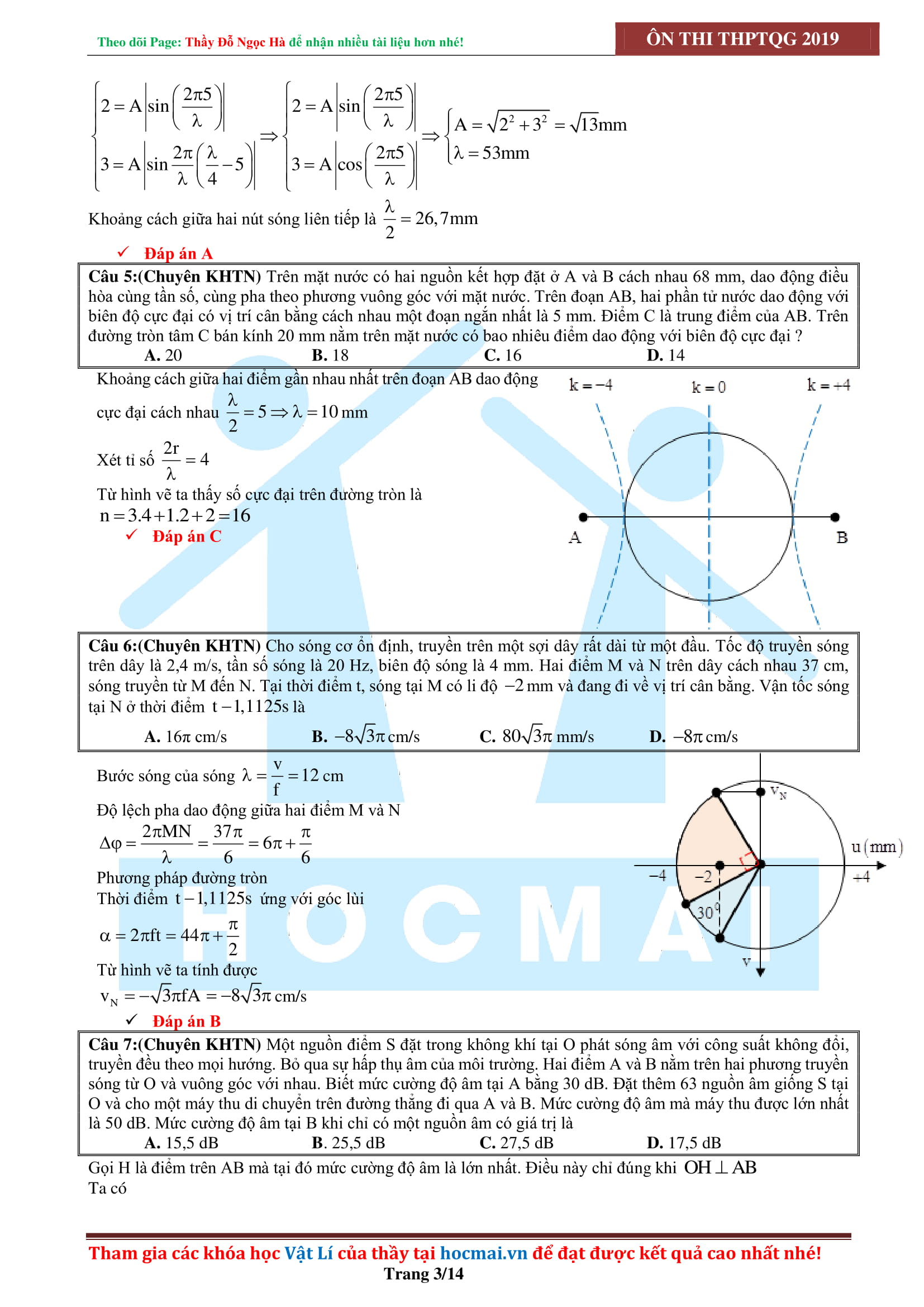 CHINH PHỤC ĐIỂM 8 9 10 CHƯƠNG SÓNG CƠ