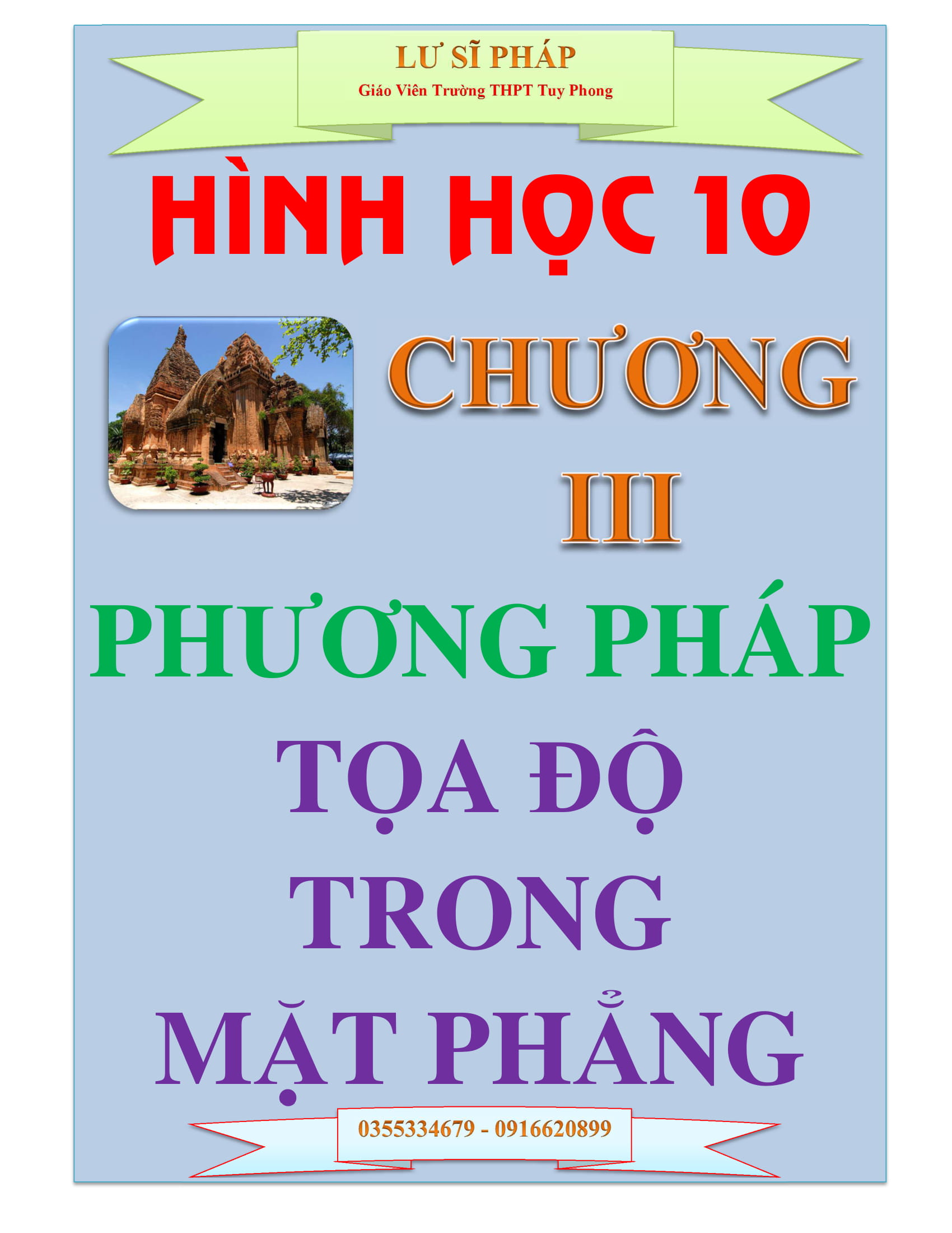 Tài liệu phương pháp tọa độ trong mặt phẳng – Lư Sĩ Pháp